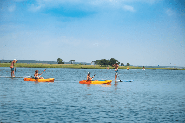 Fenwick Island kayakers stand up paddleboarding